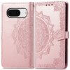 Peňaženkové puzdro Embossing Pattern Mandala Flower ružové – Google Pixel 8