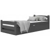 Wilsondo Posteľ s úložným priestorom Dávid 90x200 - sivá