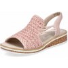 Rieker dámske sandále V3641-31 ružová