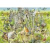 Puzzle HEYE Puzzle Šílená Zoo: Expozice Jurský svět 1000 dílků (29727)