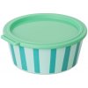Koziol Okrúhla miska s vrchnákom Nora Box Stripes 1,3 l
