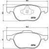 Sada brzdových platničiek kotúčovej brzdy BREMBO P 24 061