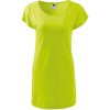 MALFINI Tričko/šaty Love 123, krátký rukáv, dámské MAL-1236217 2XL Zelená limetková