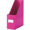 Leitz Stojan na časopisy Click & Store WOW - Ružová, 3 ks, 6 ks, predné otváranie, 103 mm, 103 x 330 x 253