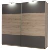 Šatníková skriňa DIONE D01 san remo / šedá
