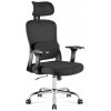 Mark Adler Ergonomikus irodai forgószék, kartámaszokkal, deréktámasszal, hálós anyaggal, fekete