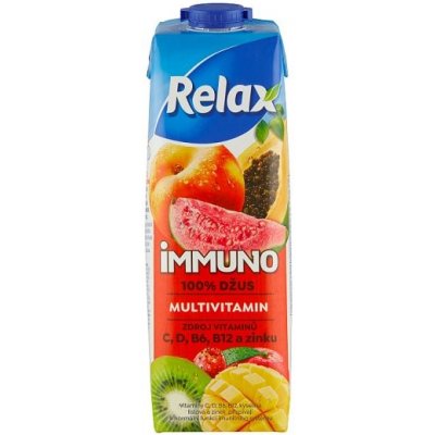 Relax Immuno 100% džús multivitamín 1 l