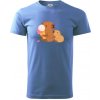 Kapybara so zmrzlinou - Klasické pánske tričko vyššej gramáže - 3XL ( Svetlomodrá )