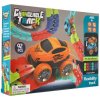 Teddies Autodráha barevná pružná 92 ks auto na baterie se světlem