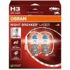 OSRAM H3 NIGHT BREAKER LASER GEN2 +150% 12V 55W PK22s, Ecopack (64151NL-2HB)