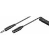 PremiumCord Kabel prodlužovací Jack 6,3mm M/F spirálový 5m kjack6mf5