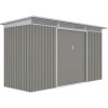 Záhradný domček G21 GRAH 483 - 340 x 142 cm, metalická sivá