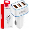 Nabíjačka do auta 3x USB-A 30W 12/24V AMiO-03889