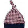 Dojčenská bavlnená čiapočka New Baby Checkered, veľ. 80 (9-12m)