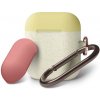 Elago Airpods Silicone Duo Hang Case - Nightglow Gold Pearl/ Yellow, Rose EAPDH-LUGDP-YEIRO