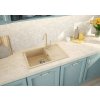 Deante Leda, granitový drez na dosku 670x440x164 mm Z/O, 3,5