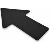 Podlahové značenie tvar šípka 100mm x 150mm čierne (sada 10 ks)