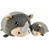 Magic Baby Nosorožec - mamička s mláďatkom - set plyšových hračiek 20 a 40 cm