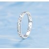 For Silver Prsteň s vločkami a zirkónmi - Striebro 925 Velikost prstenu: 54,3mm