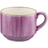Šálka na kávu Bonna Aura Black Berry 210 ml, stohovateľná (6 ks)