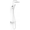 Tres Over-Wall sprchová súprava nástenná s termostatom s dažďovou sprchou biela 19039302BM