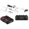 Parkside® Aku záhradné kombinované náradie Pgkga 40-Li B2 + Smart akumulátor 20 V/4 Ah, 2 kusy + Dvojitá nabíjačka 20 V/4,5 A (800012674)