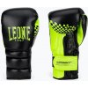 LEONE 1947 Carbon22 čierno-zelené boxerské rukavice GN222