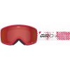 Giro Dětské zimní brýle GIRO STOMP RED FENCE (OTG) (válcové) (s jantarově červenými skly S2 19-42%)
