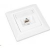 Solarix Zásuvka CAT5E UTP 1 x RJ45 pod omietku biela SX9-1-5E-UTP-WH