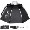 Triopo K3-120 softbox s držiakmi Bowens + voštinová mriežka 120 cm