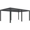Gutroof DELUXE PRO AUTOMATIC hliníková pergola s LED osvetlením 4 x 6 m antracit
