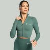 GymBeam Dámský top Cropped Seamless Moss - STRIX Veľkosť: M 101782-3-M