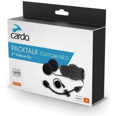 Cardo PackTalk Neo a Custom audio sada JBL pro druhou helmu