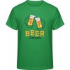 Premium Tričko - Dizajn - Čas na Pivo - Čistá zelená - XL - Pánske