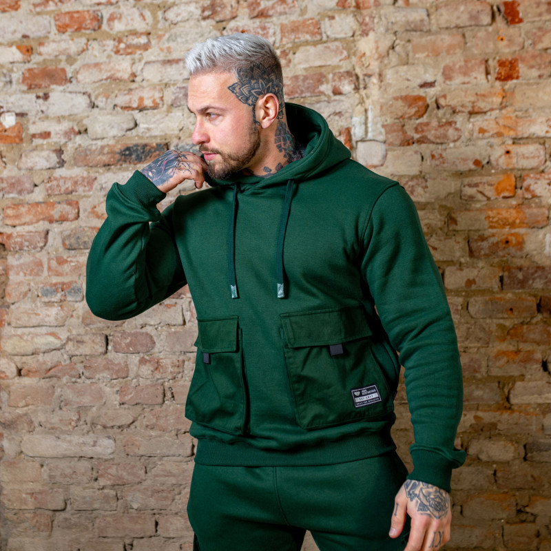 Iron Aesthetics Cargo Hoodie zelená