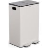 Klarstein EcoVista, odpadkový kôš s kompostérom, 60 l + 3 l/kôš + kompostér, Soft-Close (KG28-60L-crem)