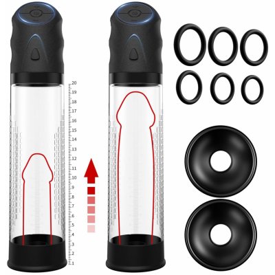 Paloqueth Electric Penis Vacuum Pump with 6 Cock Rings