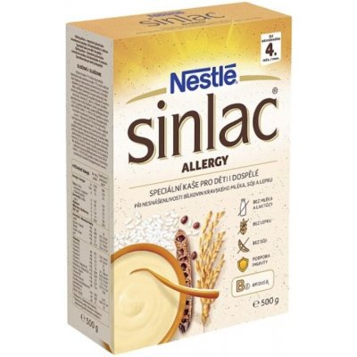 Nestlé SINLAC allergy kaša nemliečna bezlepková od ukonč 4 mesiaca 500 g