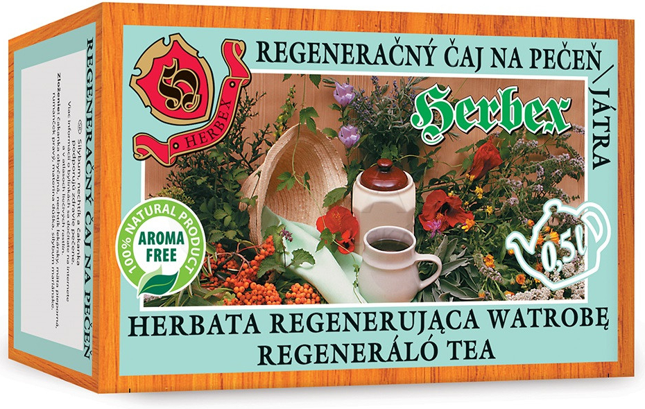 Herbex Regenerační čaj játra žlučník 20 x 3 g