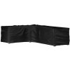 Ochranný obal na záhradný nábytok, súprava 210 x 260 x 80 cm, čierny