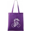 Gravel Bike - kostra - Taška bavlnená - 42 x 38 cm ( Fialová )