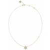 Guess Krásny pozlátený náhrdelník s kvetinou White Lotus JUBN04146JWYGT/U