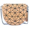 Půlkruhová crossbody korková kabelka - Geometrické tvary