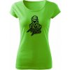 T-ričko Dakar Africa Twin dámske tričko Farba trička: Jablkovozelená, Farba potlače: Čierna, Veľkosť: XS