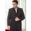 Dewberry PLT9206 MEN'S COAT-ANTHRACITE šedá