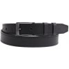 Pánsky kožený opasok Black Hand 034-98 čierny Veľkosť opasku = obvod vášho pása (cm): 95 cm