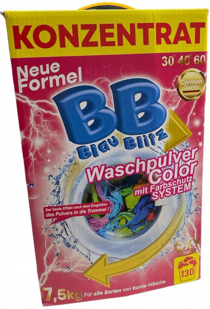 Blau Blitz Prášok na pranie farieb 7,5 kg