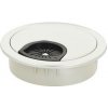 SISO Kablova prechodka PVC 60mm matný chróm