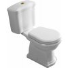Kerasan RETRO WC kombi, spodný odpad, biela-bronz WCSET13-RETRO-SO