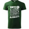 1973 v kocke - Klasické pánske tričko vyššej gramáže - L ( Fľaškovozelená )